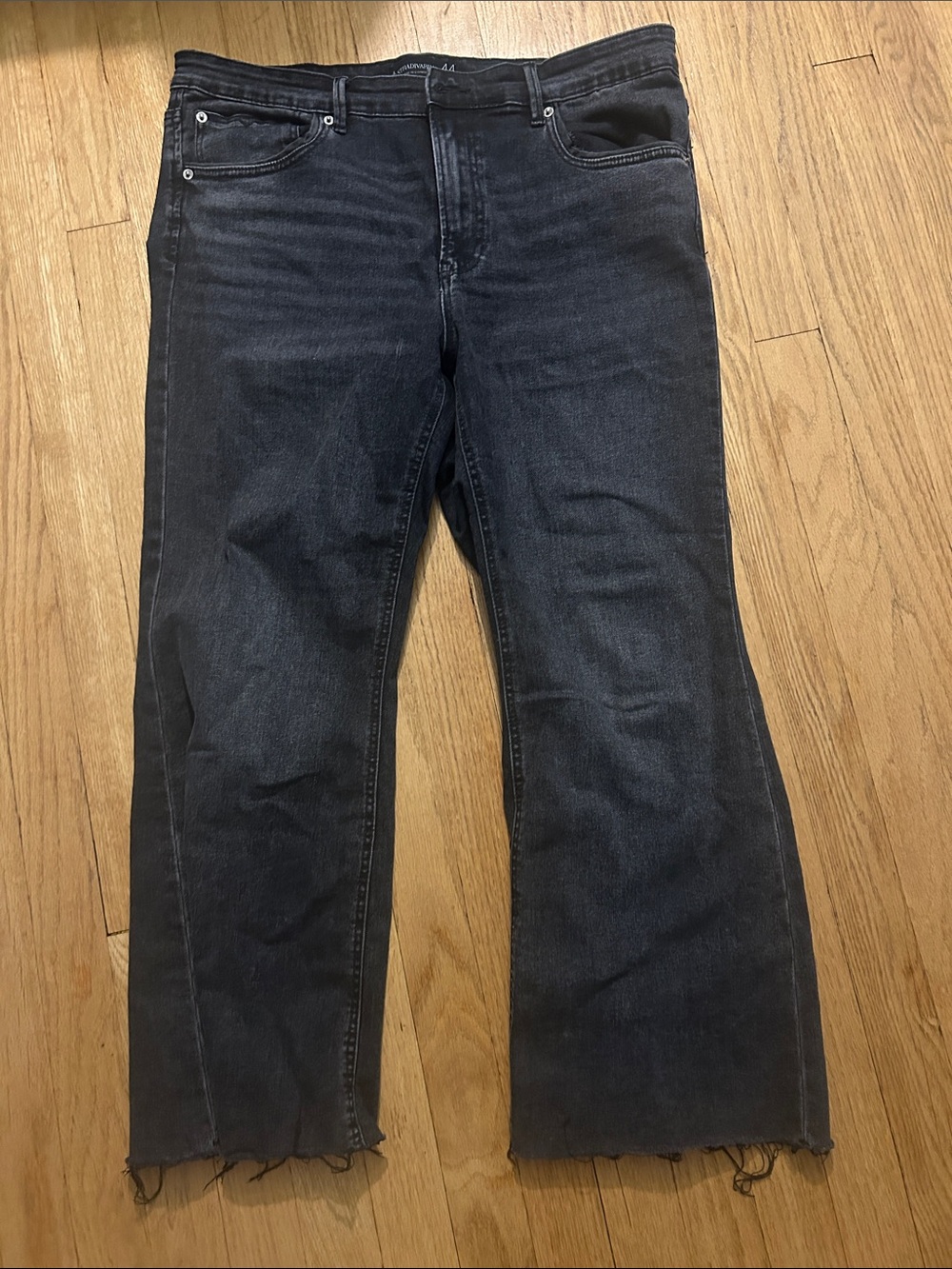 stradivarius Black Wash Flare Jeans